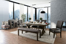 Irving Rustic Oak 7 Pc. Dining Table Set - Star USA Furniture Inc