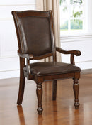 Alpena Brown Cherry/Espresso Arm Chair (2/CTN) - Star USA Furniture Inc