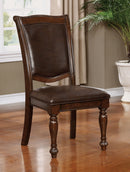 Alpena Brown Cherry/Espresso Side Chair (2/CTN) - Star USA Furniture Inc