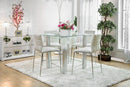 Richfield II Silver/Chrome 5 Pc. Counter Ht. Dining Table Set - Star USA Furniture Inc
