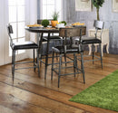 Weathered Gray Round Counter Ht. Table - Star USA Furniture Inc