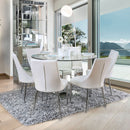 Izzy Chrome Round Dining Table - Star USA Furniture Inc