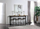 Mullins Rustick Oak/Black 4 Pc. Counter Ht. Table Set - Star USA Furniture Inc