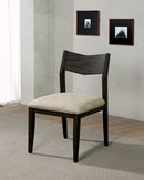 Meridian Dark Walnut Side Chair (2/CTN) - Star USA Furniture Inc