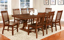 FOSTER I Dark Oak 9 Pc. Dining Table Set - Star USA Furniture Inc