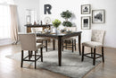 Schoten Antique Dark Oak, Gray 5 Pc. Counter Ht. Dining Table Set - Star USA Furniture Inc