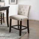 Schoten Antique Dark Oak/Ivory Counter Ht. Chair (2/CTN) - Star USA Furniture Inc