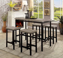 Vilvoorde Natural Tone/Gray 5 Pc. Counter Ht. Table Set - Star USA Furniture Inc