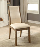 ONWAY Oak/Beige Side Chair (2/CTN) - Star USA Furniture Inc