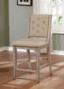 Ledyard Rustic Natural Tone Counter Ht. Side Chair (2/CTN) - Star USA Furniture Inc