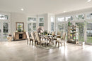 Patience Rustic Natural Tone 9 Pc. Dining Table Set - Star USA Furniture Inc