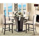 MANHATTAN III Gray 7 Pc. Round Counter Ht. Table Set - Star USA Furniture Inc