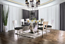 NOVA Silver/Black 7 Pc. Dining Table Set - Star USA Furniture Inc