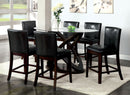 Atenna II Dark Walnut 7 Pc. Oval Counter Ht. Table Set - Star USA Furniture Inc