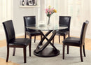 Atenna I Dark Walnut 5 Pc. Dining Table Set - Star USA Furniture Inc