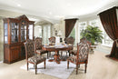 Lucie Brown Cherry Round Dining Table - Star USA Furniture Inc