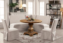 Nerissa Rustic Oak 5 Pc. Round Table Dining Table Set - Star USA Furniture Inc