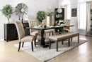 Nerissa Antique Black 7 Pc. Dining Table Set - Star USA Furniture Inc