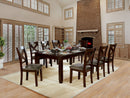 Josie Brown Cherry 7 Pc. Dining Table Set - Star USA Furniture Inc