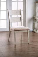 Brigid Antique White/Oak Side Chair (2/CTN) - Star USA Furniture Inc