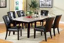 Marion I Espresso 7 Pc. Oval Dining Table Set - Star USA Furniture Inc