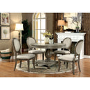 Kathryn Rustic Dark Oak Round Dining Table, Rustic Oak - Star USA Furniture Inc