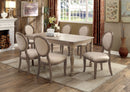 Kathryn Rustic Dark Oak 6 Pc. Dining Table Set w/ Bench - Star USA Furniture Inc