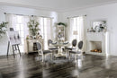Kathryn Antique White 5 Pc. Round Dining Table Set - Star USA Furniture Inc