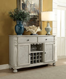 Kathryn Antique White Server, White - Star USA Furniture Inc