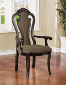 Rosalina Walnut/Beige Arm Chair (2/CTN) - Star USA Furniture Inc