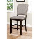 Teagan Dark Walnut/Gray Counter Ht. Chair (2/CTN) - Star USA Furniture Inc