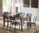 Westport Antique Brown/Black 7 Pc. Dining Table Set - Star USA Furniture Inc
