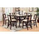BRENT II Dark Cherry/Ivory Counter Ht. Table w/ Insert - Star USA Furniture Inc
