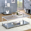 Ludvig Chrome/Clear Coffee Table - Star USA Furniture Inc