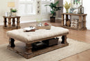 Granard Natural Tone/Beige Coffee Table w/ Cushion Top - Star USA Furniture Inc
