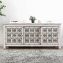 Pantaleon II Antique White 64" TV Stand - Star USA Furniture Inc