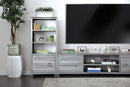 Mccredmond Hand Painted Silver Left Pier Cabinet (Handle on Right Side) - Star USA Furniture Inc