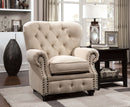 STANFORD Ivory Chair, Ivory - Star USA Furniture Inc