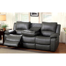 SARLES Gray Motion Sofa w/ Drop-Down Table - Star USA Furniture Inc