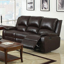 Oxford Rustic Dark Brown Motion Sofa - Star USA Furniture Inc