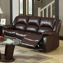 Winslow Dark Brown Sofa w/ 2 Recliners - Star USA Furniture Inc