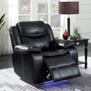 Sirius Black Recliner - Star USA Furniture Inc