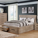 Oakes Weathered Natural Tone Cal.King Bed - Star USA Furniture Inc