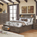 Oakburn Weathered Warm Gray E.King Bed - Star USA Furniture Inc