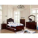 OLIVIA Dark Walnut 4 Pc. Twin Bedroom Set - Star USA Furniture Inc