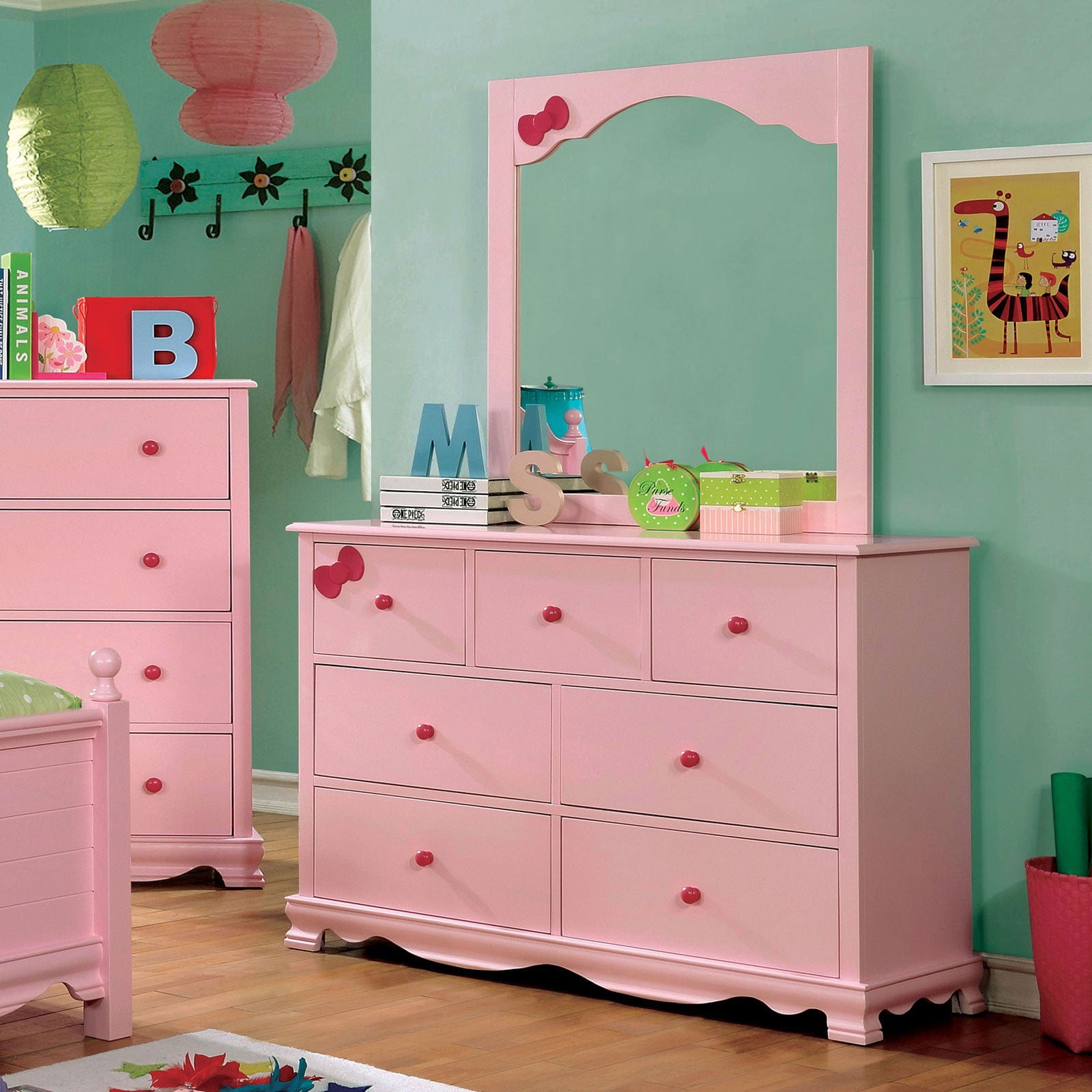 pink dresser for girls Dani Pink Dresser