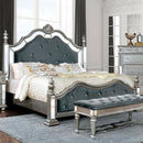 Azha Silver/Gray Cal.King Bed - Star USA Furniture Inc
