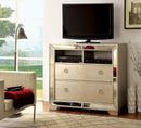LORAINE Champagne Media Chest - Star USA Furniture Inc