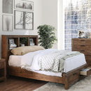 Mcallen Weathered Light Oak Cal.King Bed - Star USA Furniture Inc
