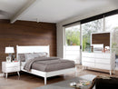 LENNART II White 5 Pc. Queen Bedroom Set w/ 2NS + Oval Mirror - Star USA Furniture Inc